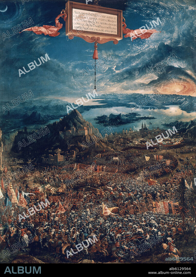 ALBRECHT ALTDORFER. 'The Battle of Alexander at Issus', 1529, Oil on panel, 158 x 120 cm.
