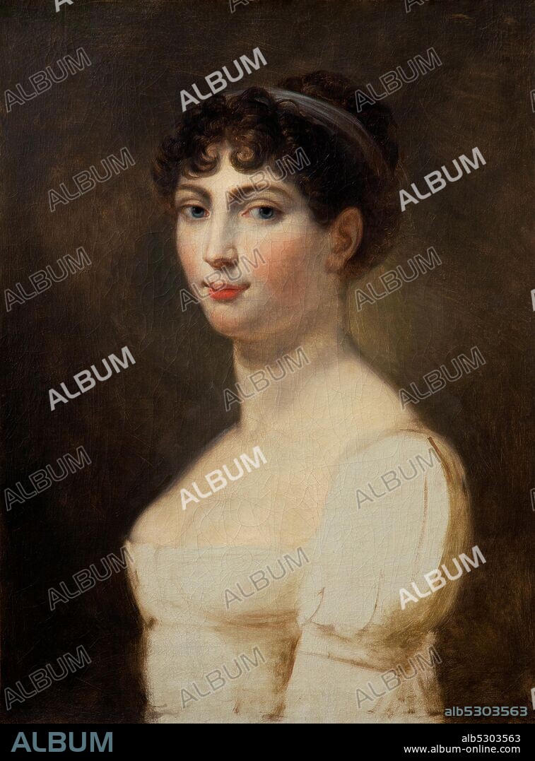 Anonymous. Auguste-Amélie de Bavière. Vice-Reine d'Italie. 1806.   oil painting on canvas 58 x 44.
