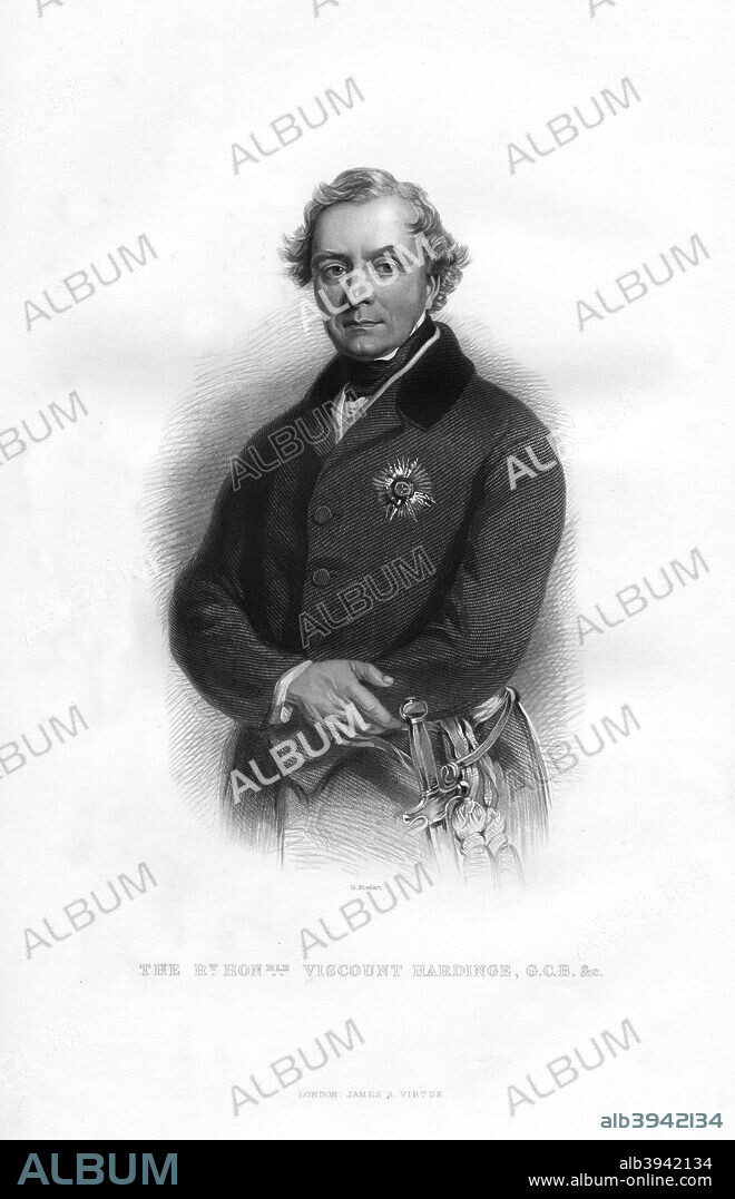 Henry Hardinge, 1st Viscount Hardinge, British soldier and Governor-General of India, 19th century. Hardinge (1785-1856) was a field marshal and Governor-General of India.