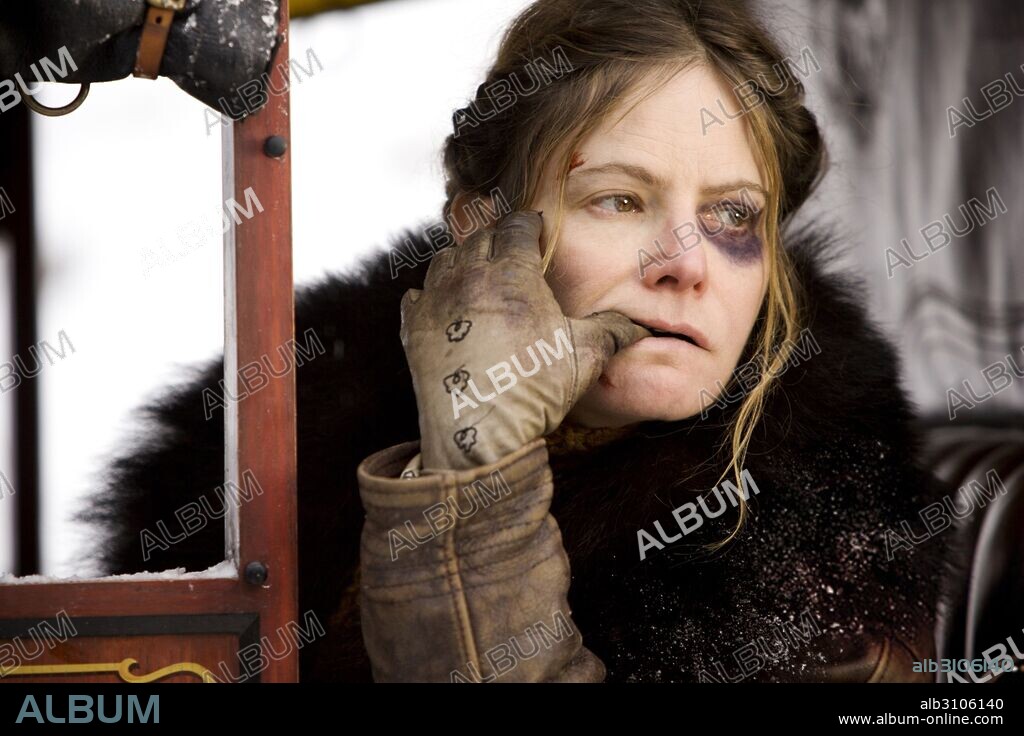 JENNIFER JASON LEIGH in THE HATEFUL EIGHT, 2015, unter der Regie von QUENTIN TARANTINO. Copyright WEINSTEIN COMPANY, THE.