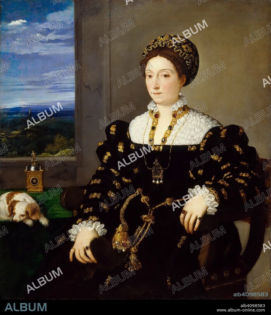TIZIANO. Portrait of Eleonora Gonzaga della Rovere (1493-1550), Duchess of Urbino.