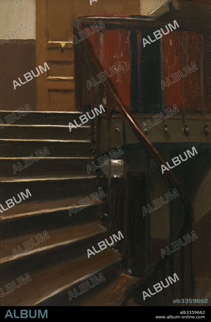EDWARD HOPPER. Stairway at 48 rue de Lille, Paris.