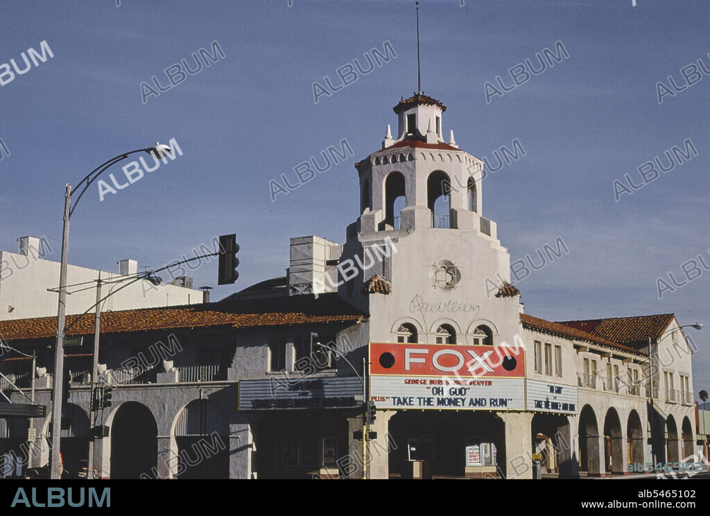 1970s America -  Fox Theater, Riverside, California 1978.