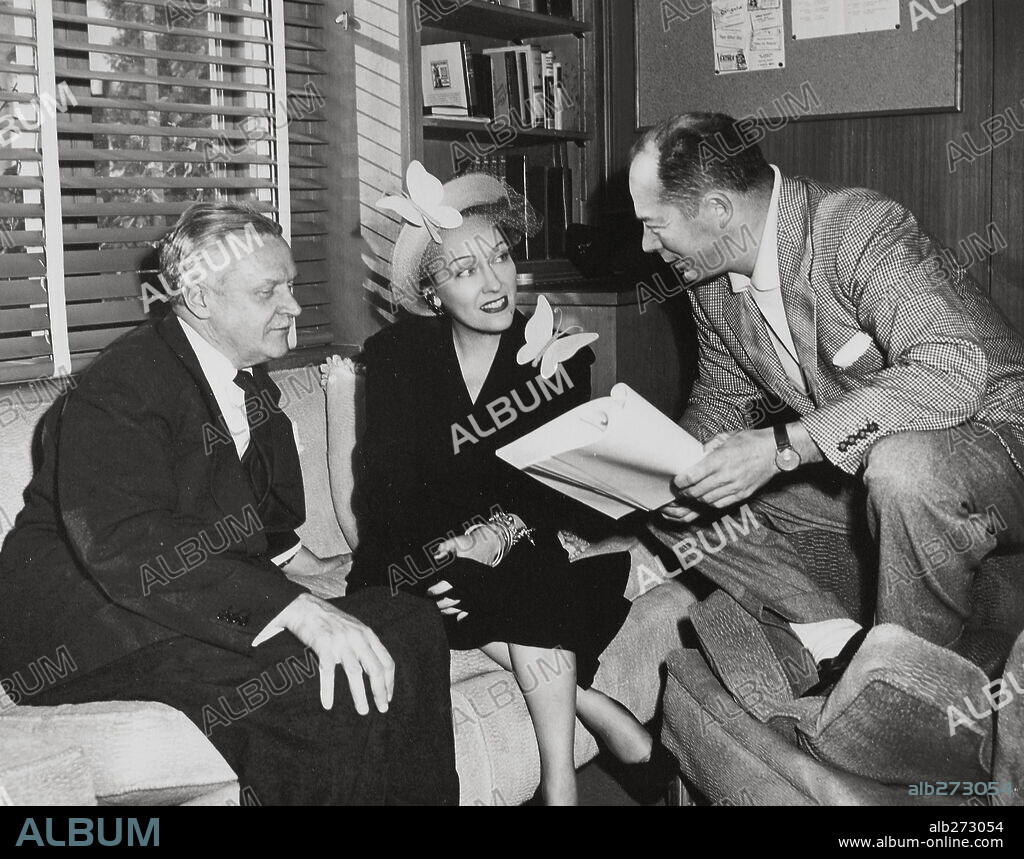 BILLY WILDER, CHARLES BRACKETT and GLORIA SWANSON.