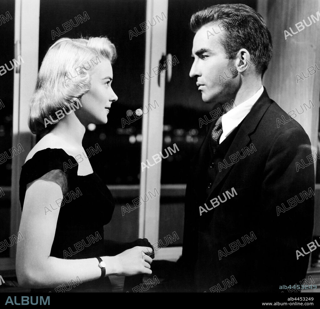 HOPE LANGE y MONTGOMERY CLIFT en EL BAILE DE LOS MALDITOS, 1958 (THE YOUNG LIONS), dirigida por EDWARD DMYTRYK. Copyright 20TH CENTURY FOX.