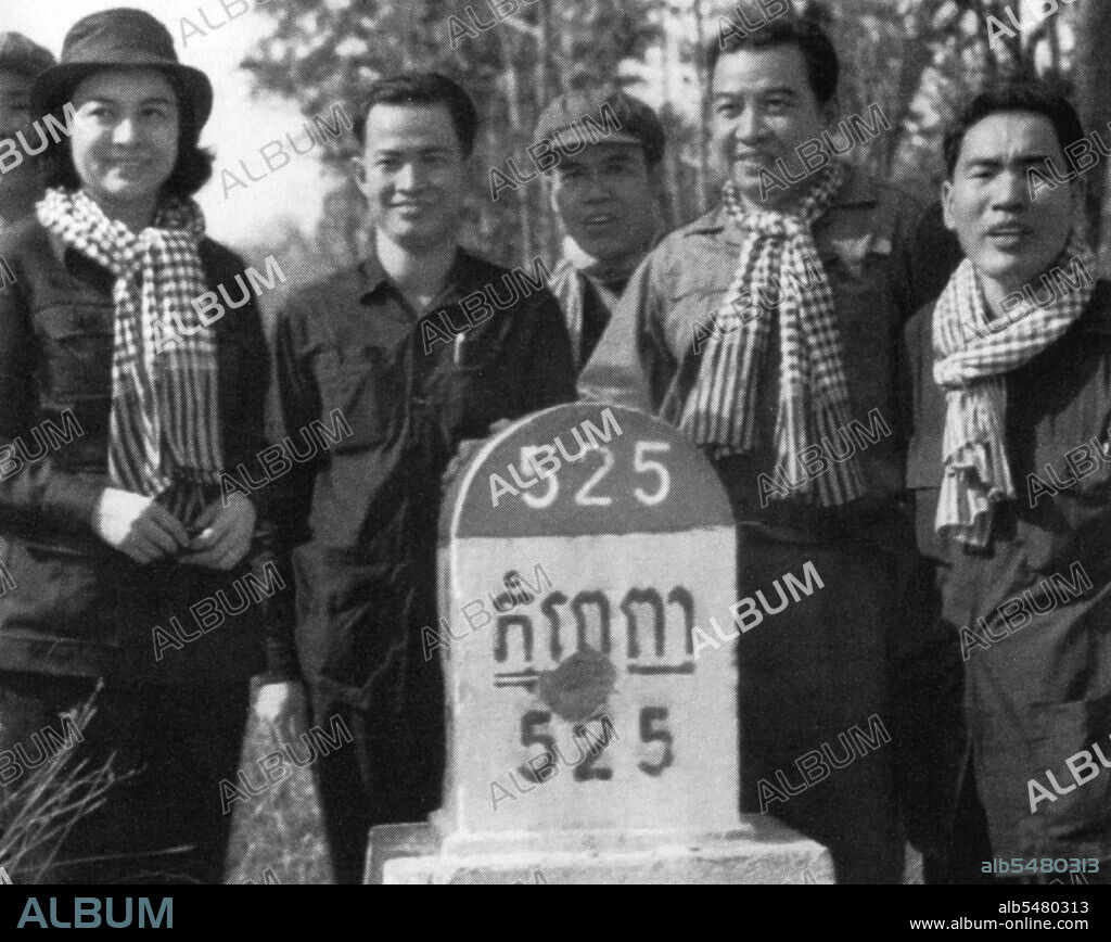 Between 1970 and 1975 Norodom Sihanouk was nominally head of the Khmer Rouge-dominated Royal Government of National Union of Kampuchea (acronym from the French GRUNK), the opposition to Lon Nol's pro-American Khmer Republic. In 1973 he travelled from Beijing to the Khmer Rouge 'liberated zone' of Cambodia for propaganda purposes. The Khmer Rouge, or Communist Party of Kampuchea, ruled Cambodia from 1975 to 1979, led by Pol Pot, Nuon Chea, Ieng Sary, Son Sen and Khieu Samphan. It is remembered primarily for its brutality and policy of social engineering which resulted in millions of deaths. Its attempts at agricultural reform led to widespread famine, while its insistence on absolute self-sufficiency, even in the supply of medicine, led to the deaths of thousands from treatable diseases (such as malaria). Brutal and arbitrary executions and torture carried out by its cadres against perceived subversive elements, or during purges of its own ranks between 1976 and 1978, are considered to have constituted a genocide. Several former Khmer Rouge cadres are currently on trial for war crimes in Phnom Penh.
