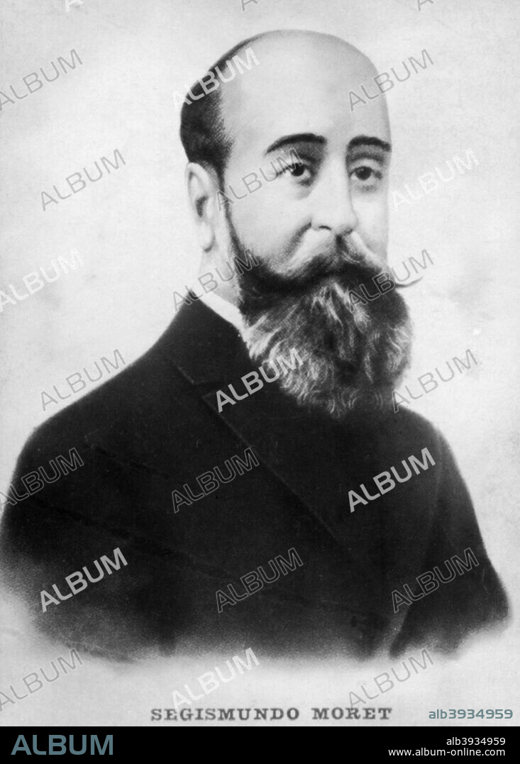 Segismundo Moret was born in Cadiz in 1838; he was appointed Overseas Minister in 1870 and set up the Moret Act of July 4 1870 abolishing slavery; in 1897 signed the decree granting autonomy to Cuba and was President of the Council of Ministers. Cigar card from the History of Cuba, Geografico Universal, Propaganda de los Cigarros Susini y La Corona, Tabacalera Cubana.
