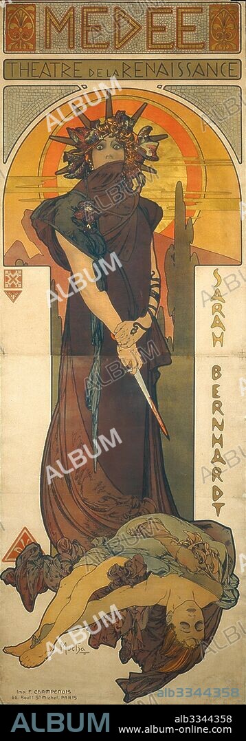 ALPHONSE MUCHA. Medea.