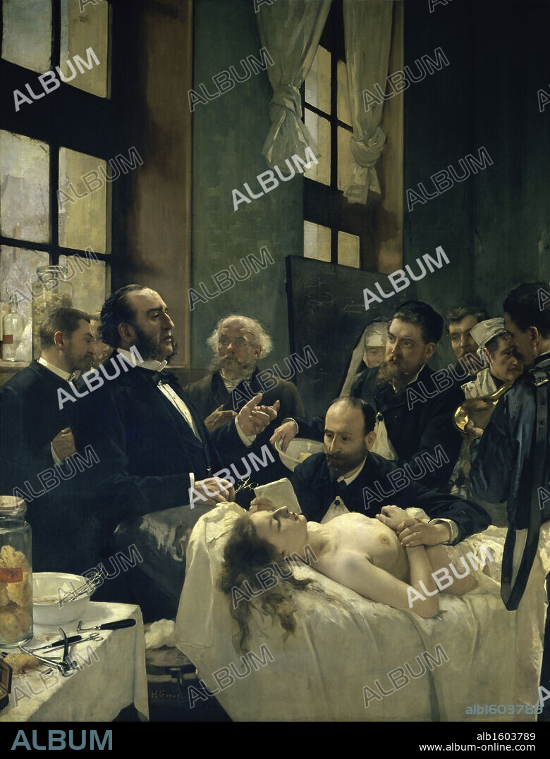 Doctor Preau Operating at the St. Louis Hospital   (Le Docteur Preau Operant a l'ahospital St. Louis)   1887   Henri Gervex (1852-1929/French)   Musee d'Orsay, Paris, France.