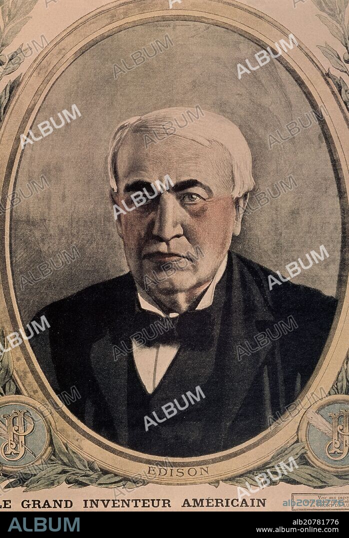 EDISON, Thomas Alva (Milan, Ohio, 1847-West Orange, New Jersey, 1931). American inventor. Among his most important inventions include the phonograph (1877) and the incandescent lamp (1879). In 1927 he was appointed member of the "National Academy of Sciences".