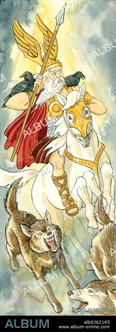 In Norse mythology, Odin was the ruler of heaven and Earth, the god of warriors and poets, as well as a skilled magician.
