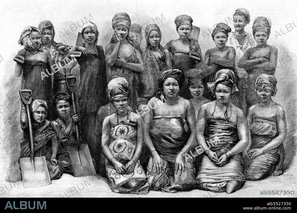 Tanzania / Zanzibar: 'Domestic Female Slaves who coaled HMS