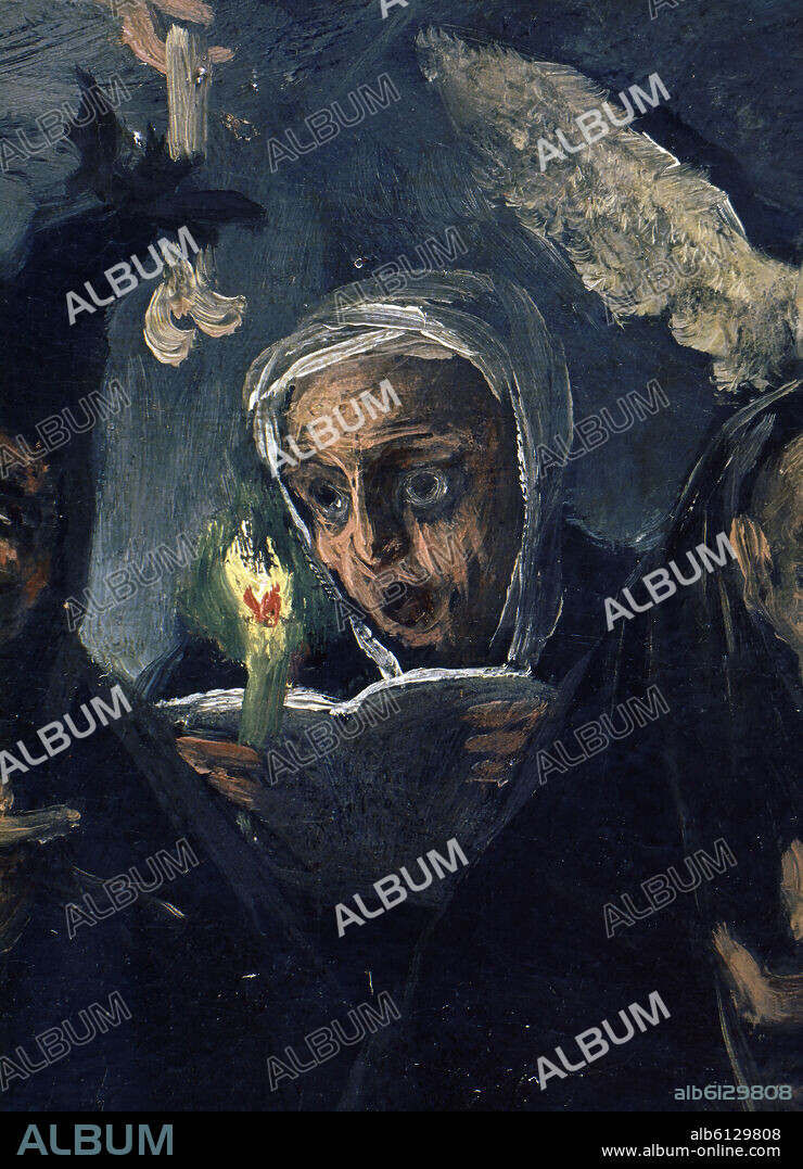 FRANCISCO GOYA Y LUCIENTES DE (1746-1828). EL CONJURO O LAS BRUJAS - DETALLE - 1797-1798 - OLEO/LIENZO - CONJUNTO Nº 4110.