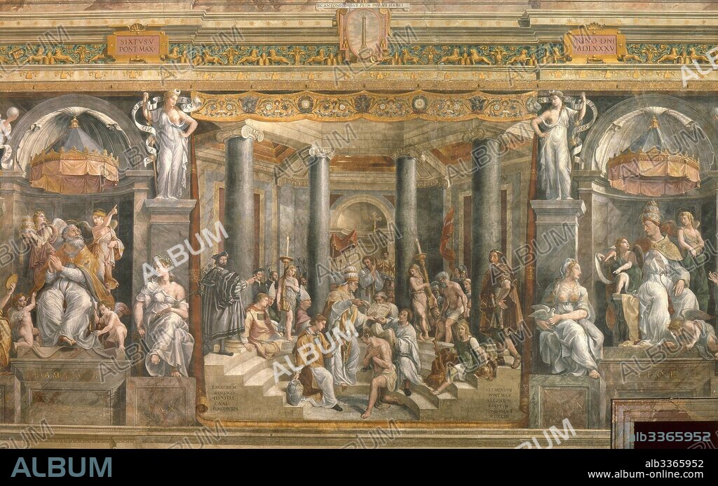GIANFRANCESCO PENNI. The Baptism of Constantine.