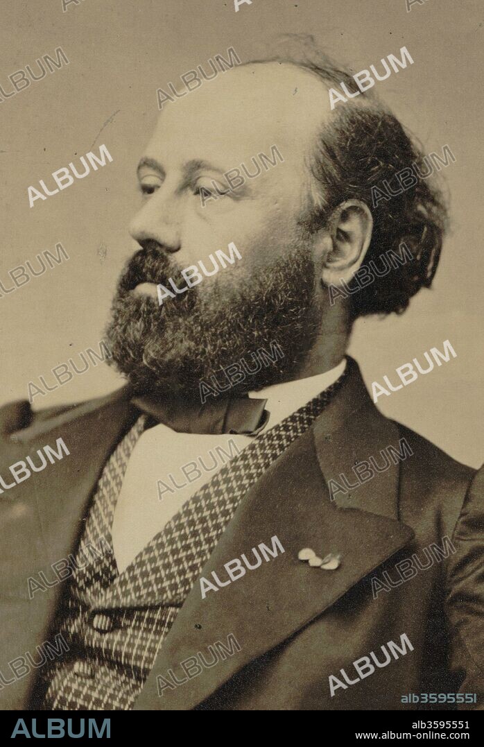 PIERRE PETIT. Portrait of the composer François Bazin (1816-1878).