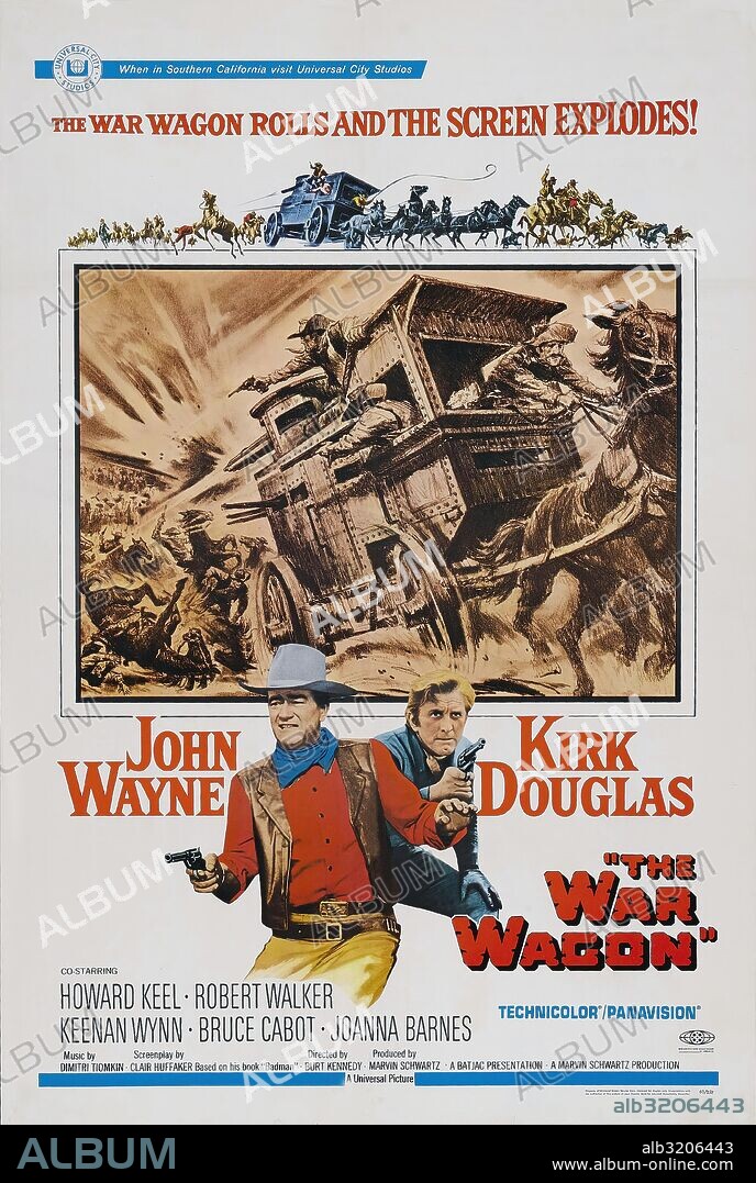 Poster of THE WAR WAGON, 1967, directed by BURT KENNEDY. Copyright UNIVERSAL PICTURES.