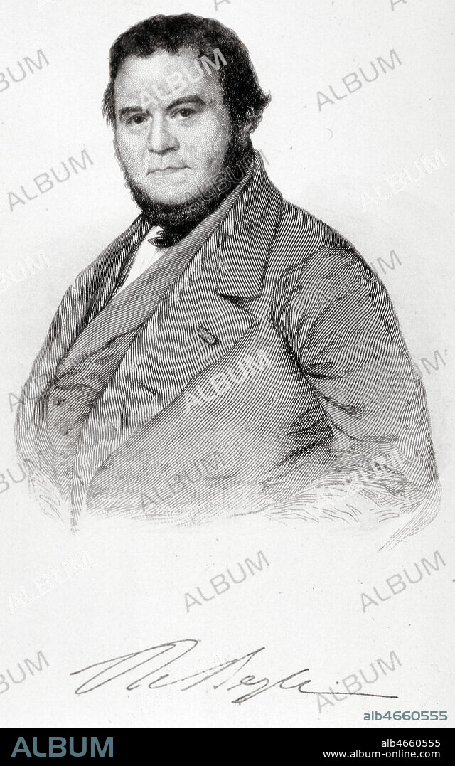 Portrait de STENDHAL in Correspondance inedite, 1855. Coll. Grob/KHARBINE-TAPABOR.