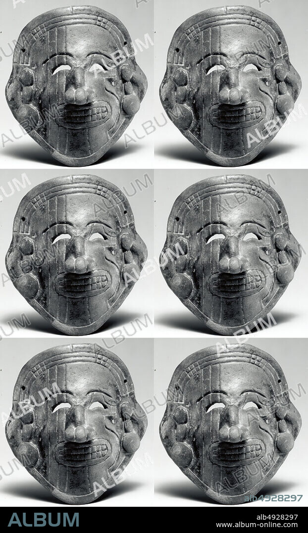Mask, Tolita-Tumaco, 1st5th century, Colombia or Ecuador, Tolita-Tumaco, Ceramic, H. 3 7/8 in. (9.8 cm), Ceramics-Sculpture.