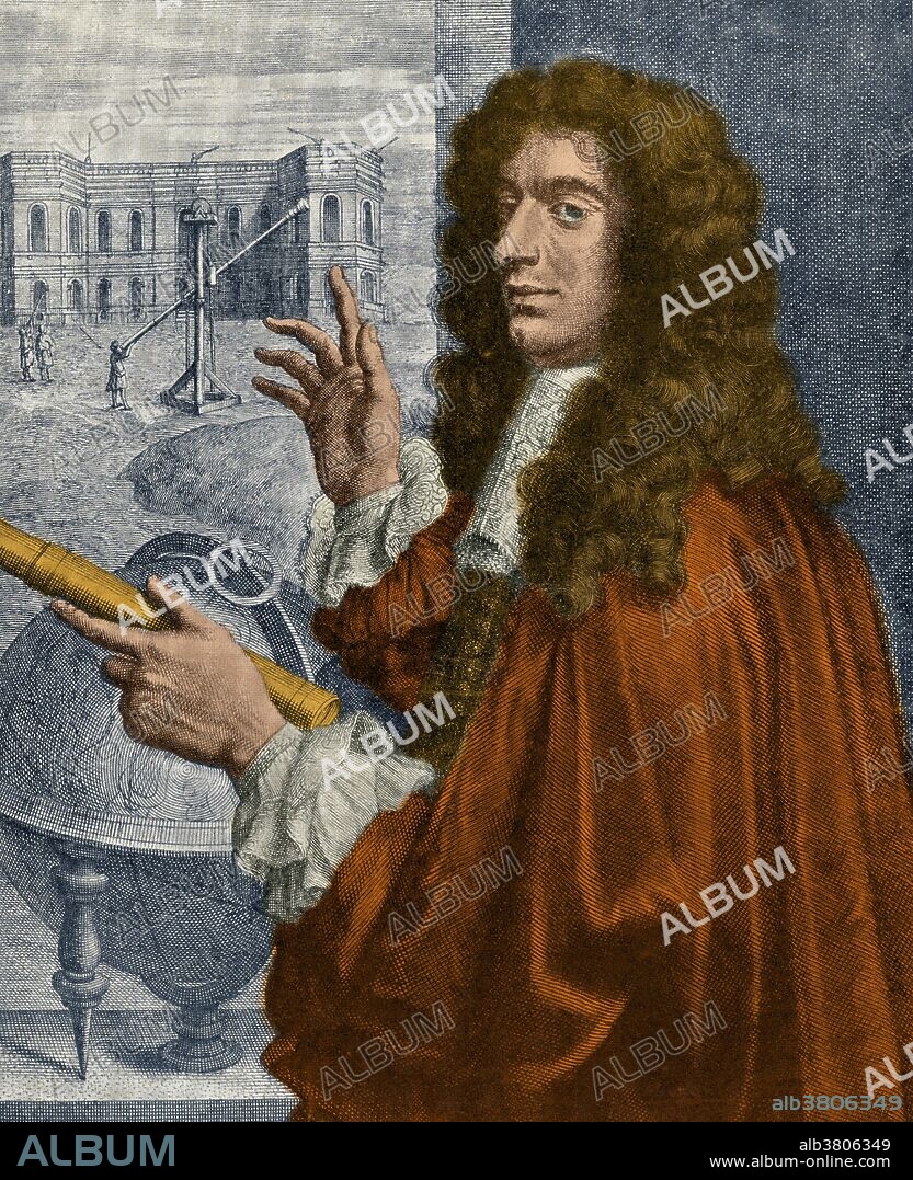 Giovanni Domenico Cassini (June 8, 1625 - September 14, 1712) was an Italian-French mathematician, astronomer, engineer, and astrologer. Cassini was the first to observe four of Saturn's moons, which he called Sidera Lodoicea, including Iapetus, whose anomalous variations in brightness he correctly ascribed as being due to the presence of dark material on one hemisphere (now called Cassini regio in his honor). He also discovered the Cassini Division in the rings of Saturn. In 1672 he sent his colleague Jean Richer to Cayenne, French Guiana, while he himself stayed in Paris. The two made simultaneous observations of Mars and, by computing the parallax, determined its distance from Earth. This allowed for the first time an estimation of the dimensions of the solar system: since the relative ratios of various sun-planet distances were already known from geometry, only a single absolute interplanetary distance was needed to calculate all of the distance. He went blind in 1711, and died in 1712 at the age of 87.