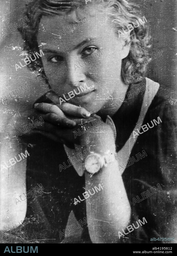 World War 2. Lydia 'Lilya' Vladimirovna Litvyak. She was often called “the White Rose of Stalingrad”, or 'White Lily'.