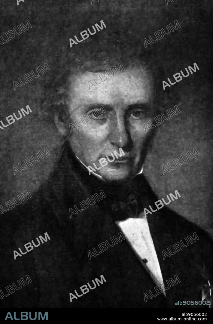 Portrait of Jørgen Herman Vogt (1784-1862), Norwegian politician and first minister of Norway. Dated 1847.