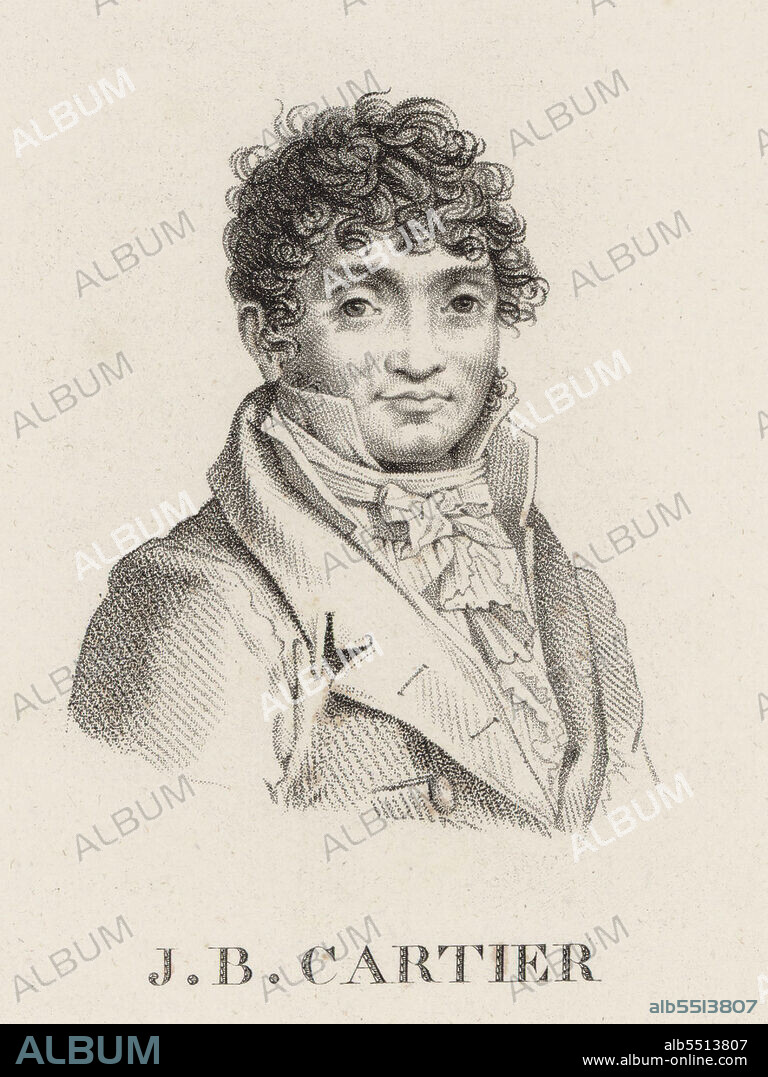 JEAN-BAPTISTE DEBRET. Portrait of the violinist and composer Jean-Baptiste Cartier (1765-1841).