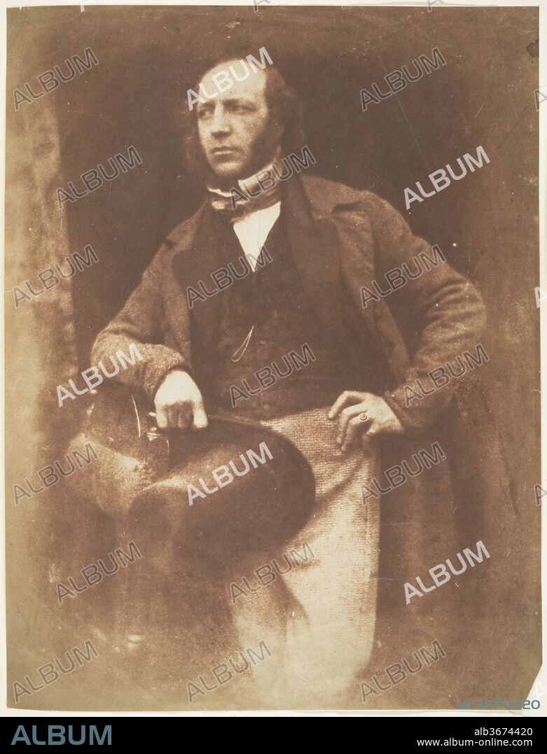 ROBERT ADAMSON and DAVID OCTAVIUS HILL. [Man, Full-length]. Artist: David Octavius Hill (British, Perth, Scotland 1802-1870 Edinburgh, Scotland); Robert  Adamson (British, St. Andrews, Scotland 1821-1848 St. Andrews, Scotland). Photography Studio: Hill and Adamson (British, active 1843-1848). Date: 1843-47.