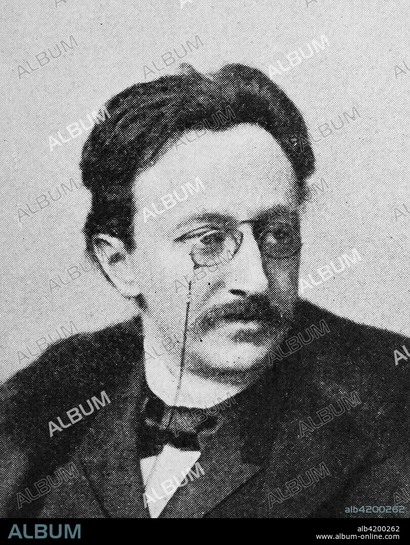 Max Halbe, 4 November 1865 - 30 November 1944, was a German dramatist and main exponent of Naturalism, reproduction of a photo from the year 1895, digital improved.
