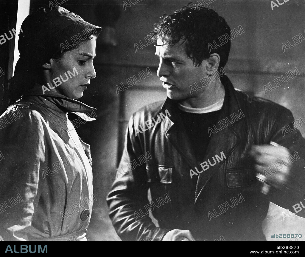 PAUL NEWMAN and PIER ANGELI in SOMEBODY UP THERE LIKES ME, 1956, directed by ROBERT WISE. Copyright M.G.M.