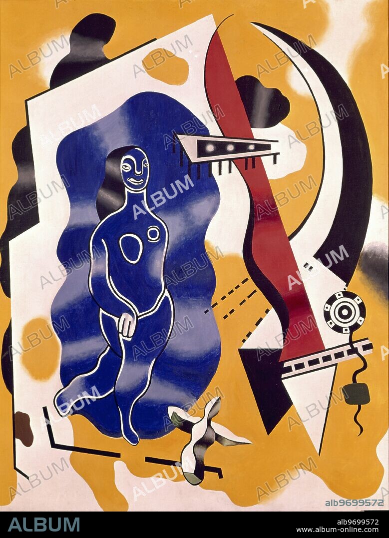 FERNAND LÉGER. The Blue Dancer, 1930 (oil on canvas) . Artist Leger, Fernand (1881-1955) . Location Musee National d'Art Moderne, Centre Pompidou, Paris, France . Joseph Fernand Henri LÃ©ger (February 4, 1881 - August 17, 1955) was a French artist, Born in the Argentan, Orne, Basse-Normandie Region of France, . Â©TopFoto.