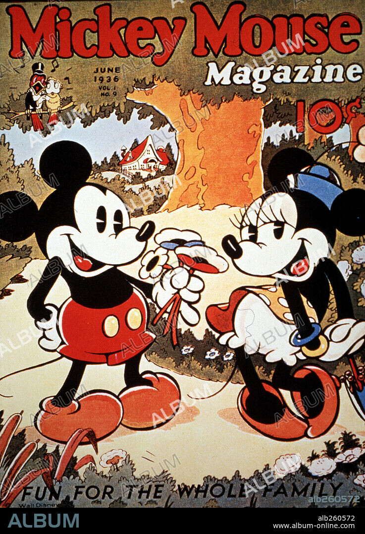 MISC: MICKEY MOUSE. Copyright WALT DISNEY PICTURES. La revista de Mickey Mouse de 1936. 1936