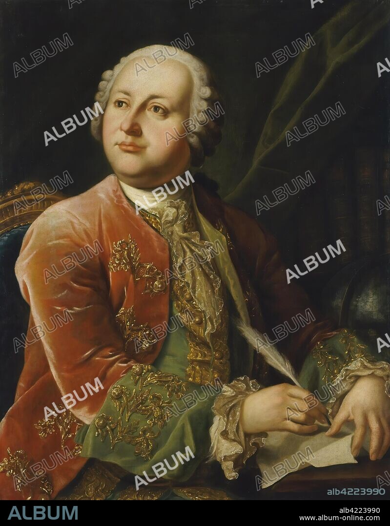 PRENNER, GEORG CASPAR VON (AFTER). 'Portrait of Mikhail Lomonosov'. Russia, second half of the 18th century. Dimensions: 87x70 cm.