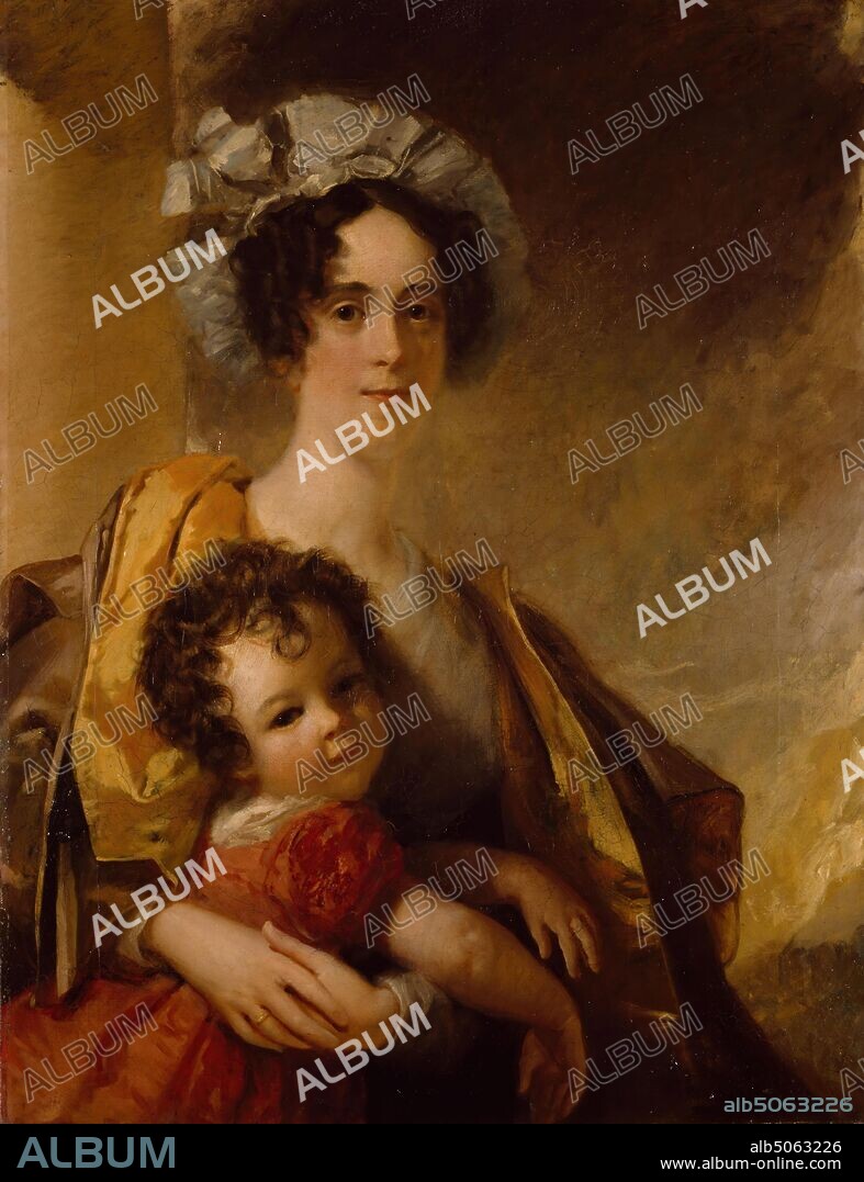 Mrs John Clerk Maxwell (nee Frances Cay) and her Son James, 1833 By William Dyce, Family, Oil Painting, Portrait, Female, Mother, Boy.