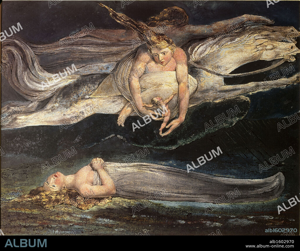 Divine Comedy:  Pity  19th C.   William Blake (1757-1827/British)  Tate Gallery, London.