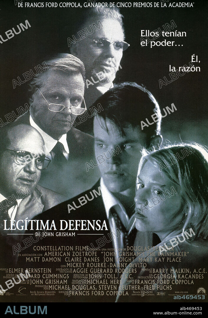 Poster of THE RAINMAKER, 1997, directed by FRANCIS FORD COPPOLA. Copyright PARAMOUNT PICTURES.