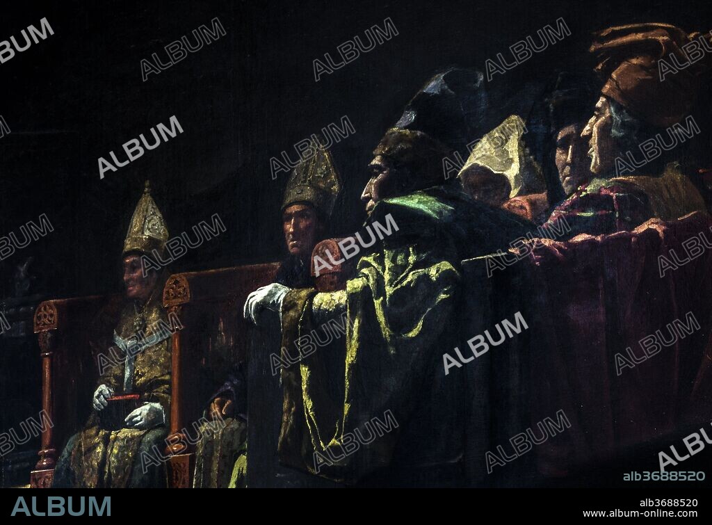 ANDRÉS PARLADÉ. Andrés Parladé / "Compromiso Caspe", 1890, Pintura (Óleo sobre lienzo).