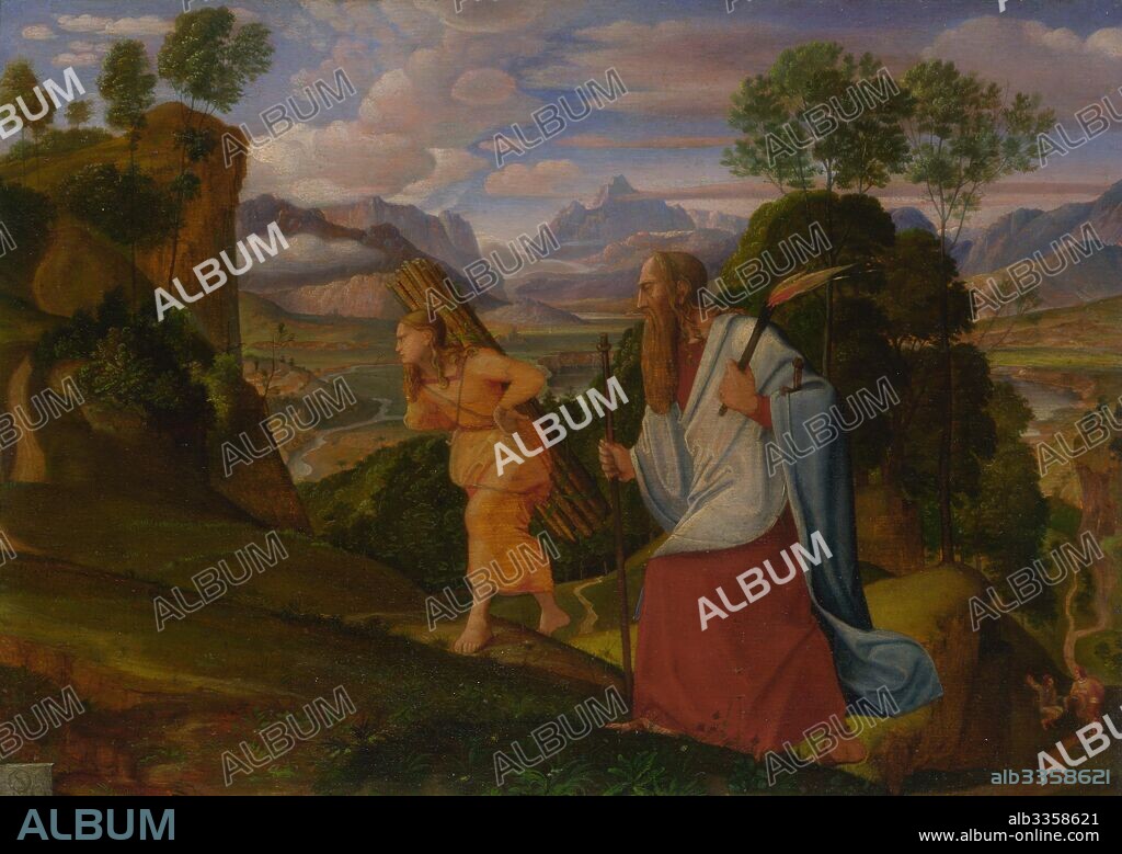 FERDINAND JOHANN OLIVIER. Abraham and Isaac.