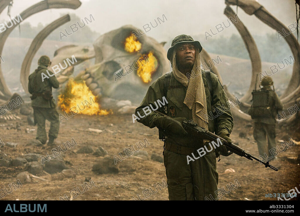 SAMUEL L. JACKSON in KONG: SKULL ISLAND, 2017, unter der Regie von JORDAN VOGT-ROBERTS. Copyright Village Roadshow Pictures/Legendary Pictures/Warner Bros. / ZLOTNICK, CHUCK.