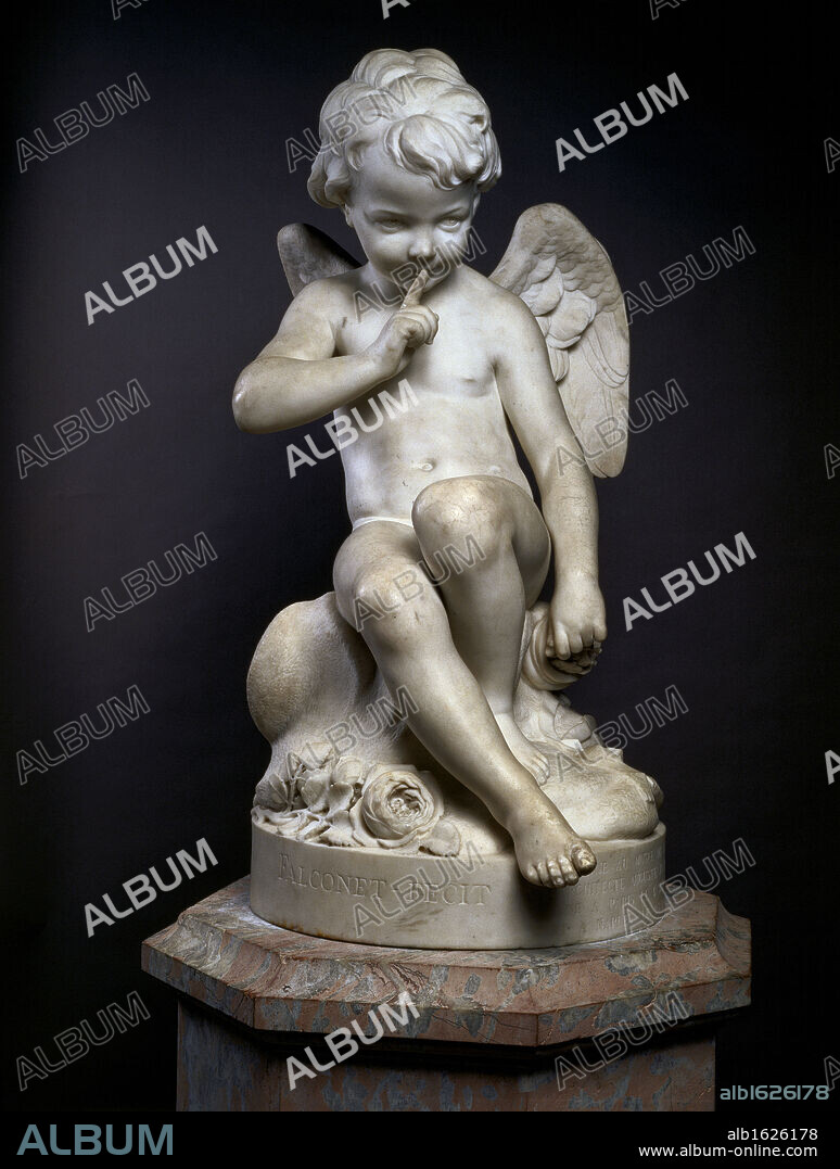ÉTIENNE MAURICE FALCONET. Seated Cupid   Etienne Maurice Falconet (1716-1791/French)   Musee du Louvre, Paris.