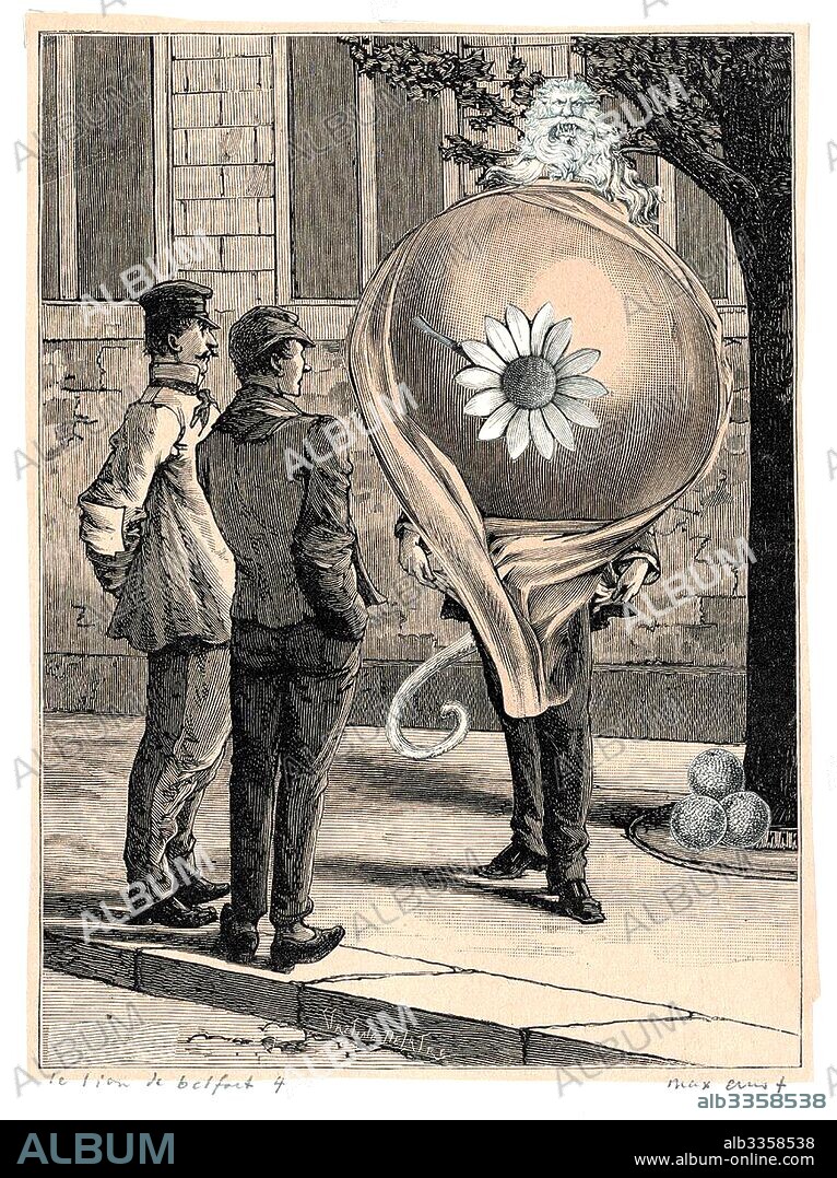 MAX ERNST. From the graphic novel Une semaine de bonté (A Week of Kindness).