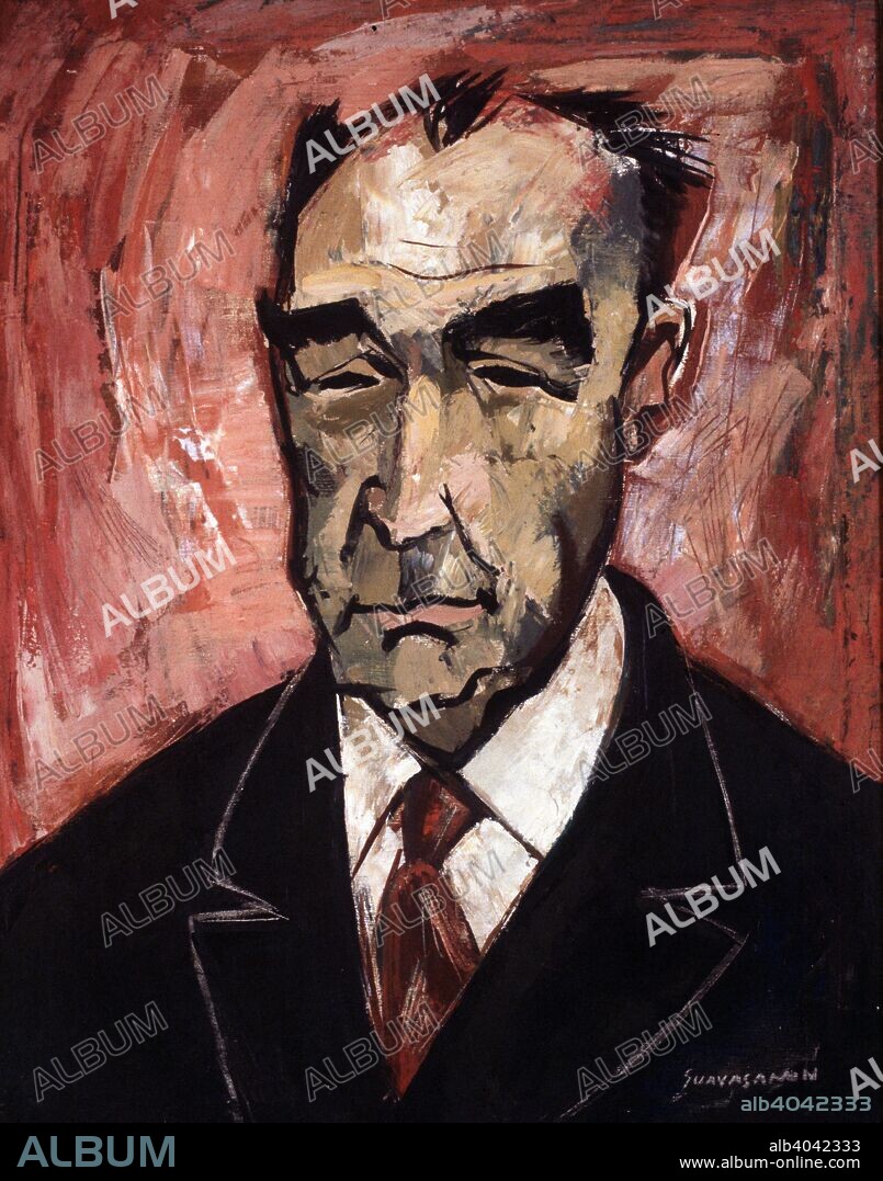 OSWALDO GUAYASAMÍN (19191999). CAMON AZNAR, JOSE ESCRITOR Y CRITICO DE ARTE ESPAÑOL.1898-1979 OLEO DE OSWALDO GUAYASAMIN MUSEO CAMON AZNAR. ZARAGOZA  ATENCION: AUTOR CONTEMPORANEO SUJETO A COPYRIGHT ©. EL CLIENTE FINAL ES RESPONSABLE DE LA GESTION DE LOS DERECHOS DE AUTOR CON LAS SOCIEDADES EXISTENTES DE GESTION DE DERECHOS O DIRECTAMENTE CON LOS ORGANISMOS TITULARES DE LOS MISMOS.