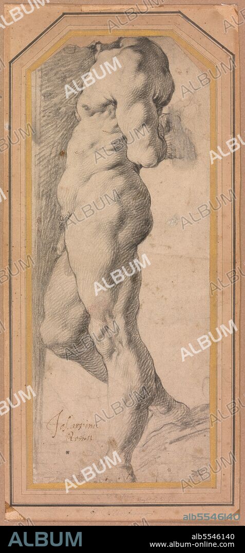 GIUSEPPE CESARI. Study of a Standing Male Nude, 1595/96.