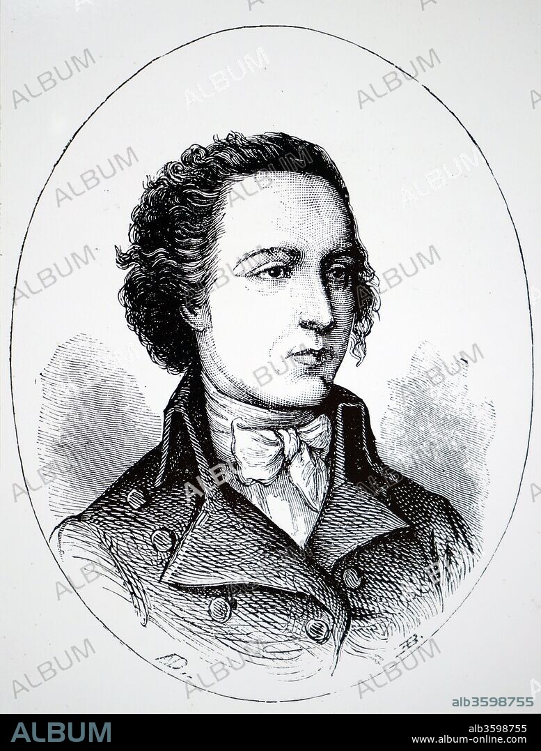 Portrait of Mungo Park (1771-1806) a Scottish explorer of West Africa. Dated 19th century.