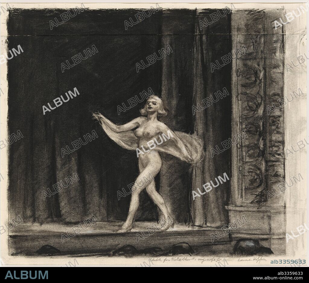 EDWARD HOPPER. Study for Girlie Show.