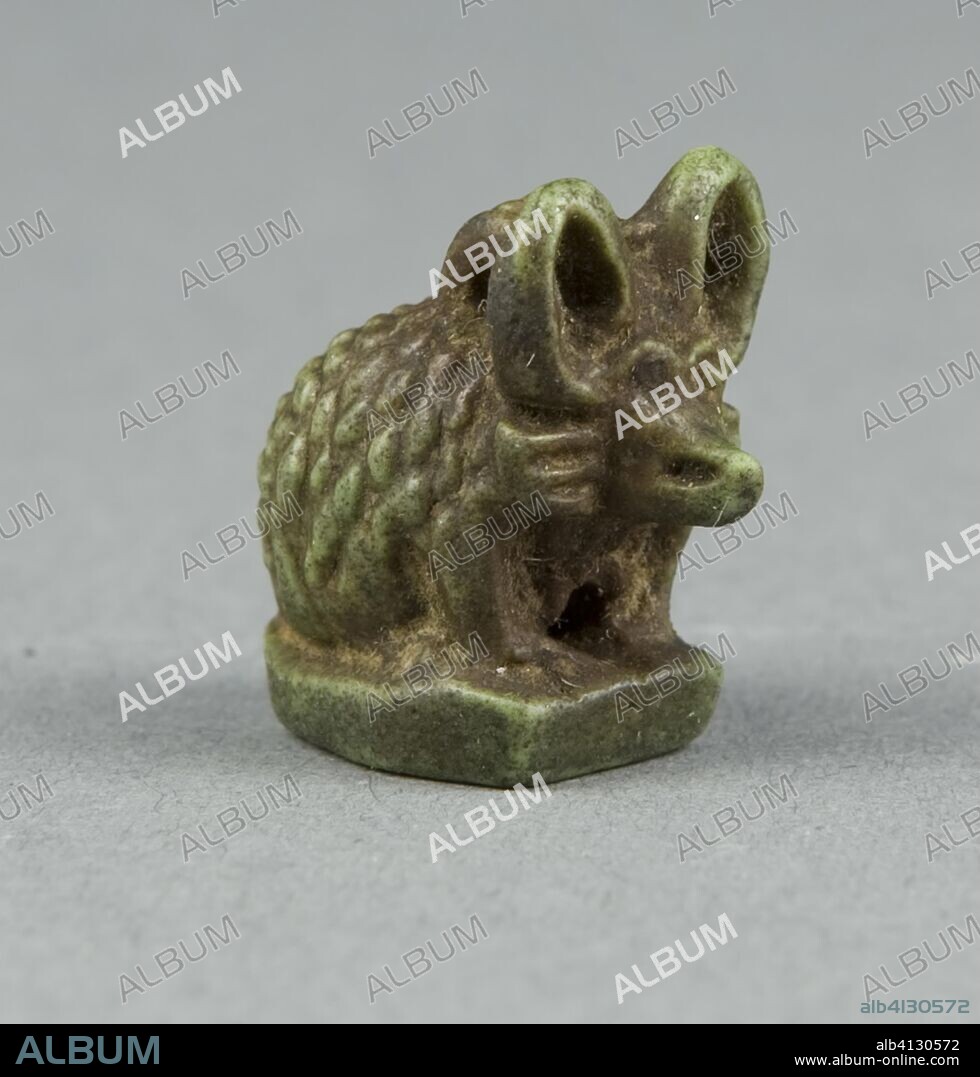 ANCIENT EGYPTIAN. Amulet of a Hedgehog. Egyptian. Date: 1550 BC-664 BC. Dimensions: 1.9 x 1.6 x 1 cm (3/4 x 5/8 x 3/8 in.). Steatite. Origin: Egypt.