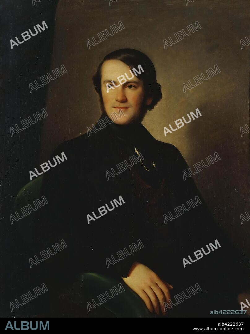 CARL VON STEUBEN. 'Portrait of Baron Alexander Stieglitz'. Russia, 1840s. Dimensions: 94x75 cm.
