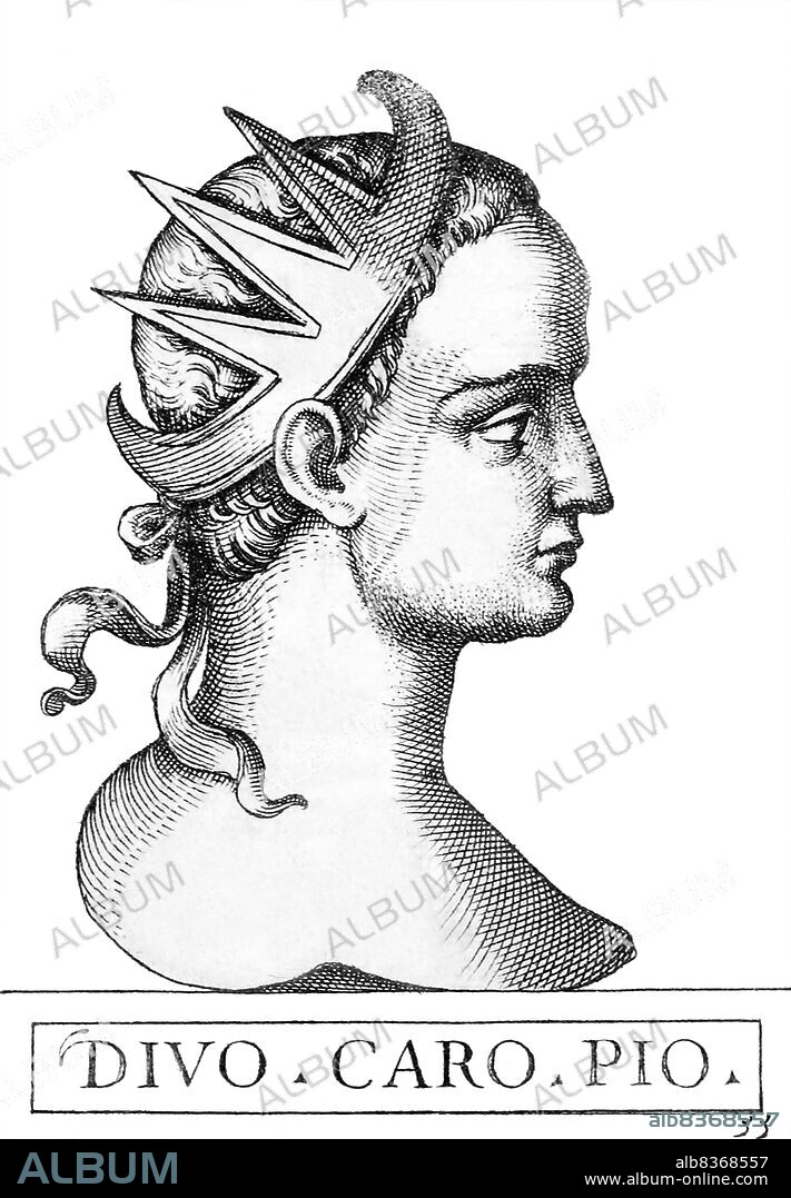 Marcus Numerius Carus (222-283) was born in Gaul but educated in Rome. A senator, he filled various civil and military posts before eventually being appointed prefect of the Praetorian Guard by Emperor Probus in 282.<br/><br/> . Either right before or after Probus' assassination, Carus was proclaimed emperor by his soldiers, with Probus' attempts to stop this usurpation leading to his murder by his own soldiers in late 282. Carus avenged the death of Probus by executing his killers, but he was suspected as having been an accessory to the deed. Carus' main achievement during his brief reign was waging a successful campaign against the Sassanid Empire, striking deep into Persian territory and making it all the way to the capital city of Ctesiphon.<br/><br/>. Carus died in 283 before further conquest could be conducted however, with various reasons attributed to his death, from disease, to a war wound or being struck by lightning during a violent storm. He was naturally succeeded by his son Numerian without any conflict.