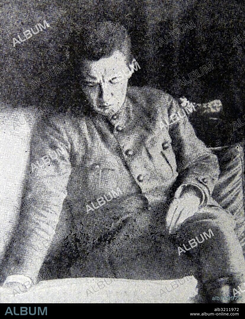 Photographic portrait of Alexander Fyodorovich Kerensky (1881-1970) a Russian lawyer, politician and second Minister-Chairman of the Russian Provisional Government. Dated 20th Century.