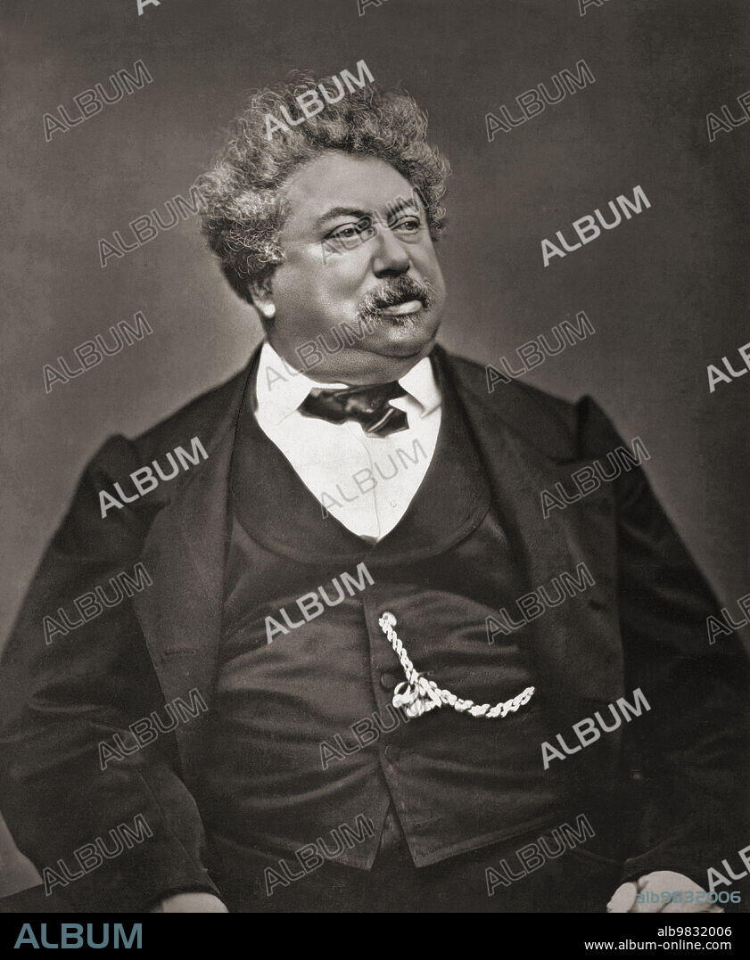 Alexandre Dumas fils, or the younger, 1824 - 1895. French author and playwright, best known for his romantic novel The Lady of the Camellias, which was adapted into Giuseppte Verdi's opera La Traviata. He was the son of Alexander Dumas of The Three Musketeers fame. After a work by Felix Bracquemond done from life when Dumas was around 25 years old.