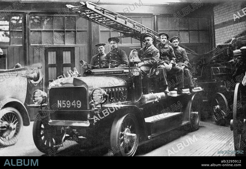 London Road Fire Station, Manchester, c1920.